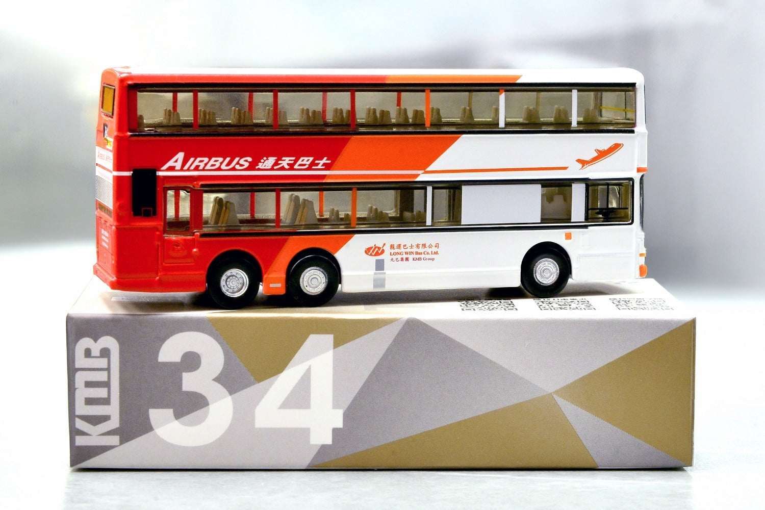 Tiny City Die-cast Model Car - KMB VOLVO Olympian 11m (E41) Bus model