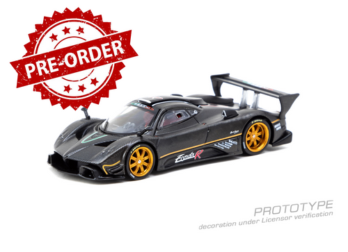 Load image into Gallery viewer, (Pre-order) Tarmac Works 1/64 Pagani Zonda R Matte Exposed Carbon Fiber Model
