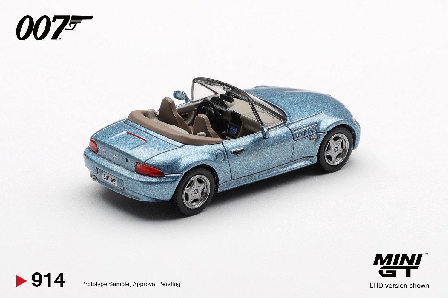 Mini GT #914 1/64 BMW Z3 "GoldenEye" English Blister Packaging