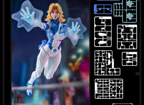 Load image into Gallery viewer, Blokees Marvel Rivals Champion Class Invisible Woman Model Kits Action Figure
