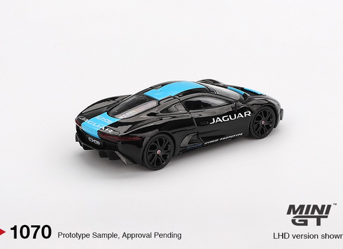 Load image into Gallery viewer, MINI GT 1/64 #1070 Jaguar C-X75 Black Diecast Model Car
