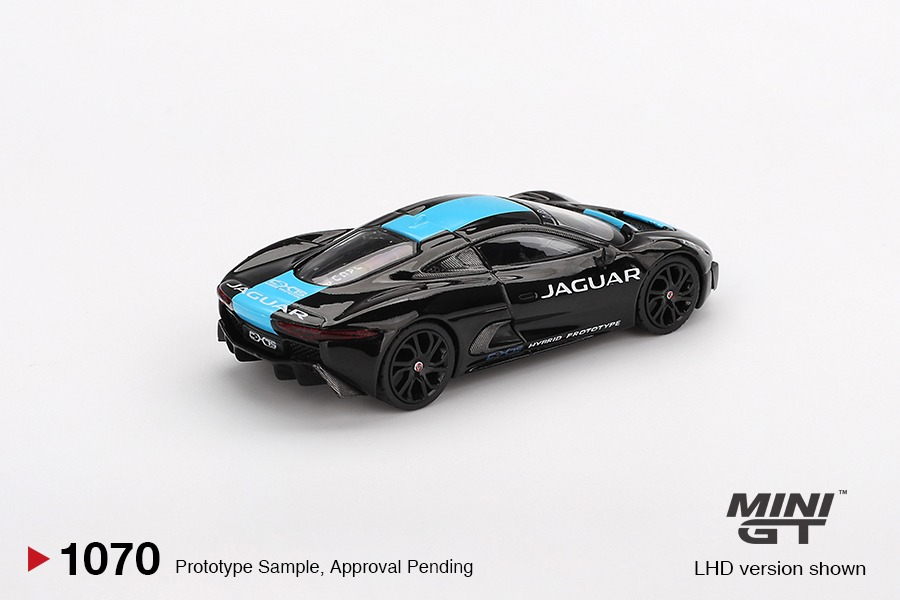 MINI GT 1/64 #1070 Jaguar C-X75 Black Diecast Model Car