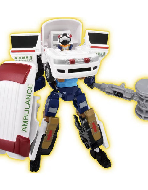 Load image into Gallery viewer, Takara Tomy Tomica Heroes Joblabor Police Fire &amp; EMS DX Entry Set

