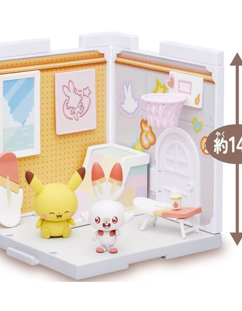 Load image into Gallery viewer, Takara Tomy Pokemon PokePiece House Studio Scorbunny &amp; Pikachu set
