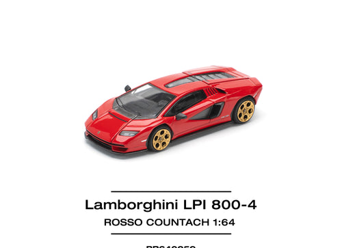 Load image into Gallery viewer, POPRACE 1/64 LAMBORGHINI COUNTACH LPI-800 - ROSSO PR640259
