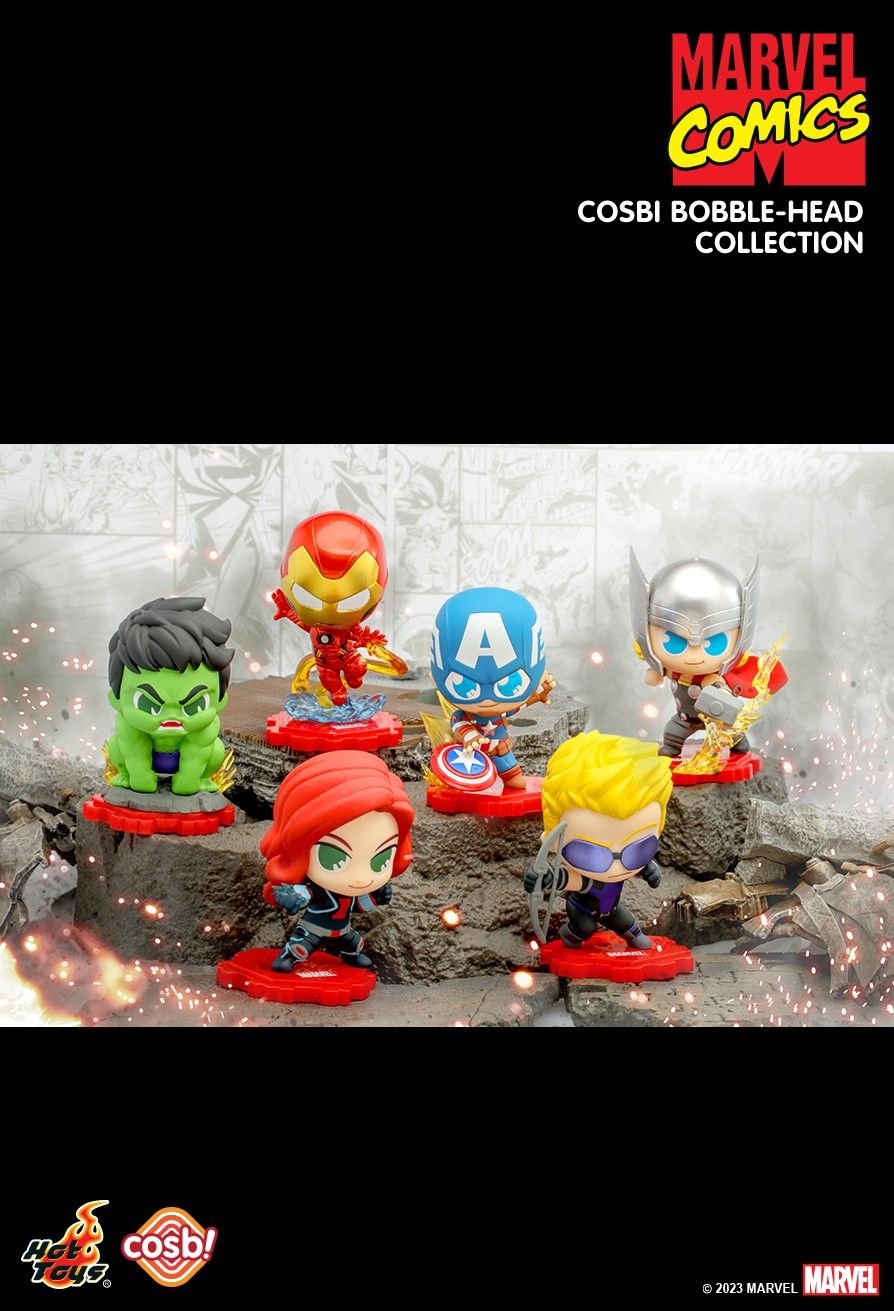 Hot Toys Cosbi Bobble-Head Collection Marvel Studios: Avengers  8 Figures Set