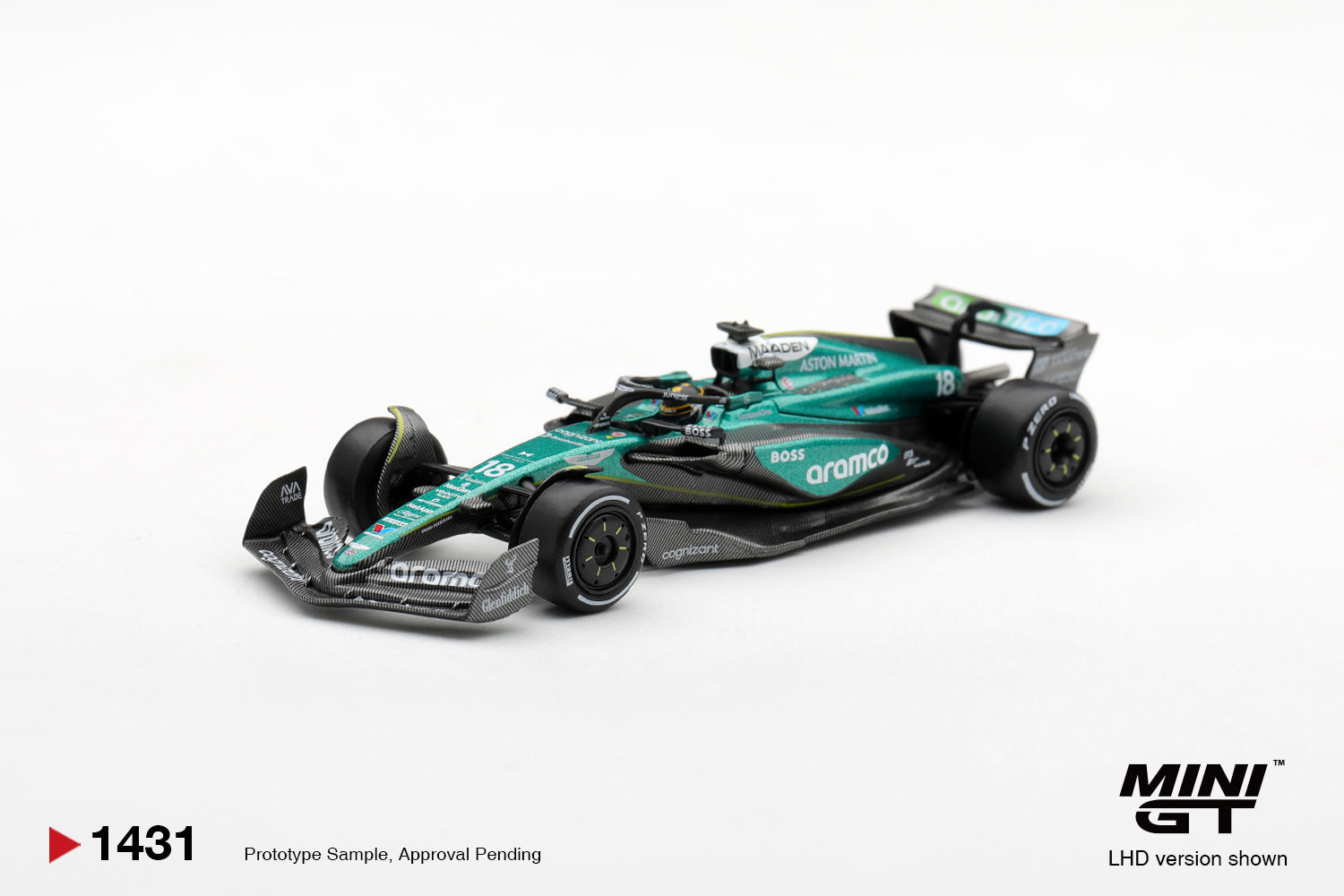 (Pre-order) Mini GT #1413 Aston Martin AMR24 #18 Lance Stroll 2024 F1 Las Vegas