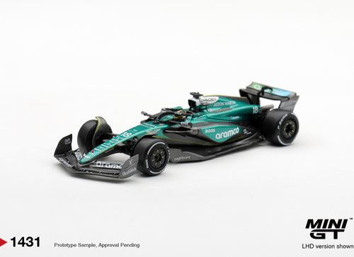 Load image into Gallery viewer, (Pre-order) Mini GT #1413 Aston Martin AMR24 #18 Lance Stroll 2024 F1 Las Vegas
