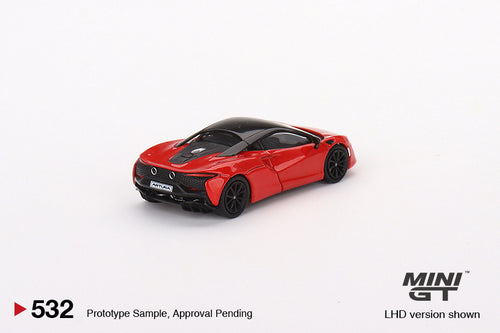Load image into Gallery viewer, Mini GT 1:64 #532  McLaren Artura Vermillion Red RHD Model Car
