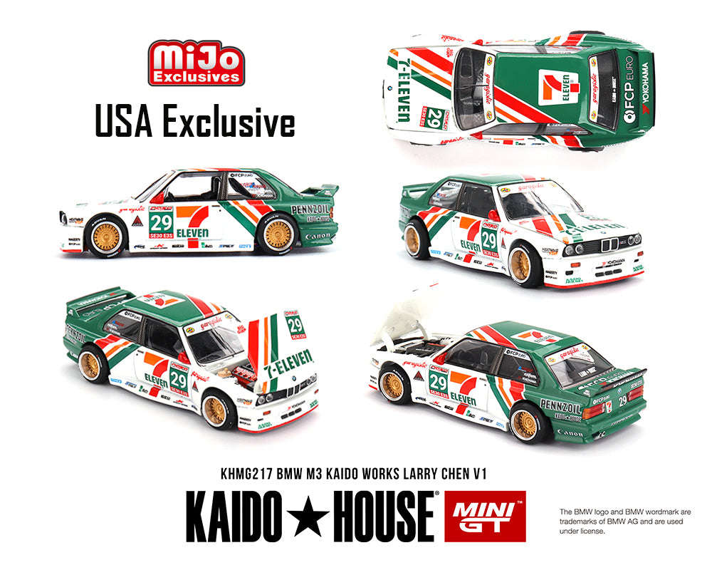 (Pre-order) Kaido House X Mini GT BMW M3 KAIDO WORKS LARRY CHEN V1 USA Exclusive
