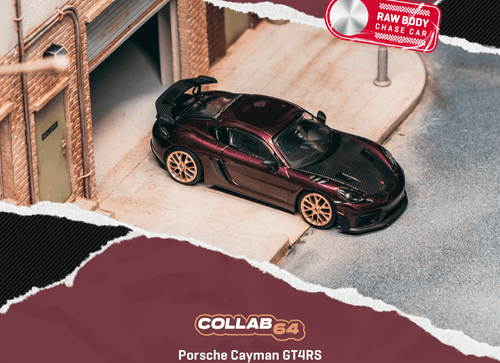 Load image into Gallery viewer, (Pre-order) Tarmac Works 1/64 Porsche Cayman GT4RS Amethyst Metallic Model Car
