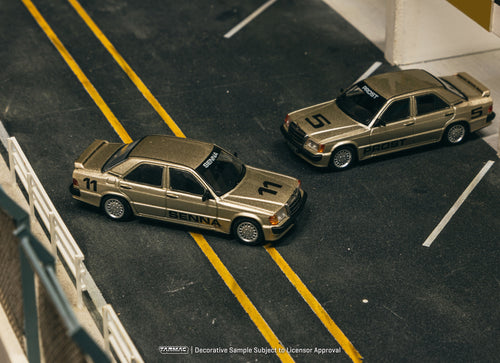 Load image into Gallery viewer, Tarmac Works 1/64 Mercedes-Benz 190 E 2.3-16 Race of Champion 1984
