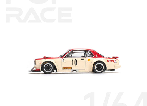 Load image into Gallery viewer, POPRACE 1/64 NISSAN SKYLINE GT-R V8 DRIFT (HAKOSUKA) - WATANABE Model
