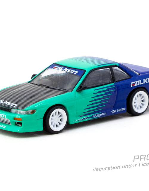 Load image into Gallery viewer, Tarmac Works 1/64 VERTEX Nissan Silvia (S13) Falken Model Car
