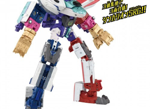 Load image into Gallery viewer, Takara Tomy Plarail Shinkansen Deformation Robot SHINKALION CW H5 Hayabusa
