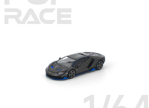 Load image into Gallery viewer, (Pre-order) POPRACE 1/64 LAMBORGHINI CENTENARIO CARBON BLUE Model Car #PR640438
