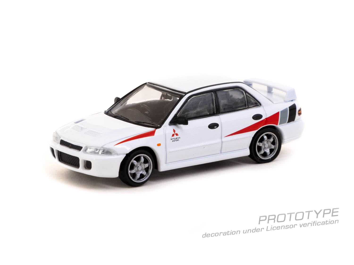 Tarmac Works 1/64 Mitsubishi Lancer RS Evolution White Lamley Model