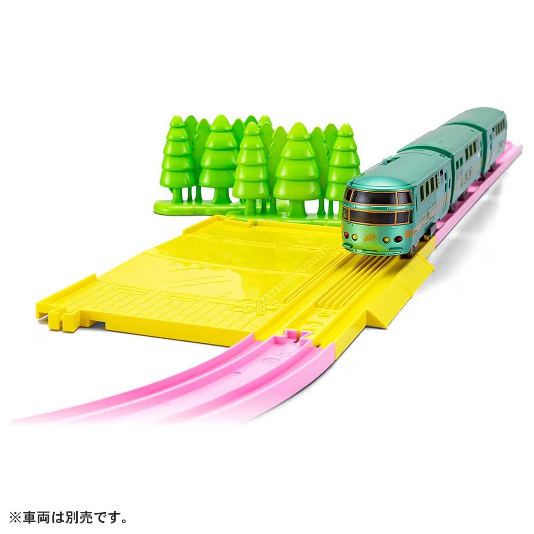 Takara Tomy Tomica Plarail Scenery Color Rail Kit -Flower & Railroads (NO TRAIN)