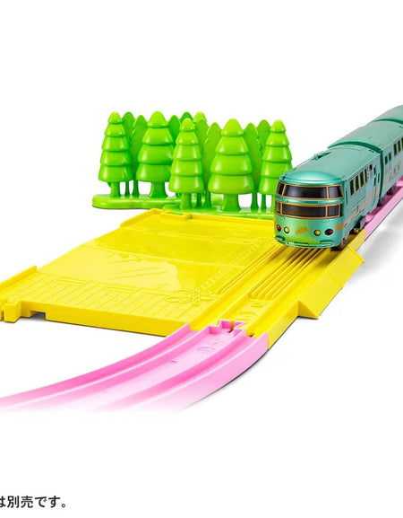 Takara Tomy Tomica Plarail Scenery Color Rail Kit -Flower & Railroads (NO TRAIN)