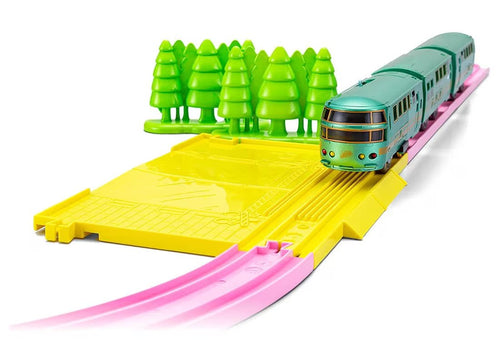 Load image into Gallery viewer, Takara Tomy Tomica Plarail Scenery Color Rail Kit -Flower &amp; Railroads (NO TRAIN)
