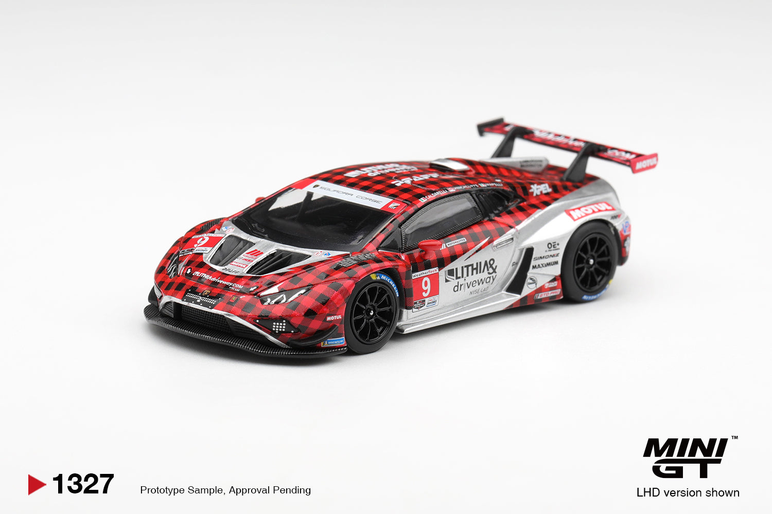 (Pre-order) Mini GT 1/64 #1327 Lamborghini Huracan GT3 EVO2 #9 Motorsports 2025