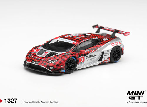 Load image into Gallery viewer, (Pre-order) Mini GT 1/64 #1327 Lamborghini Huracan GT3 EVO2 #9 Motorsports 2025

