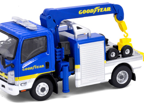 Load image into Gallery viewer, Tiny City Die-cast Model Car - ISUZU N Series Tow Truck with Crane Good Year
