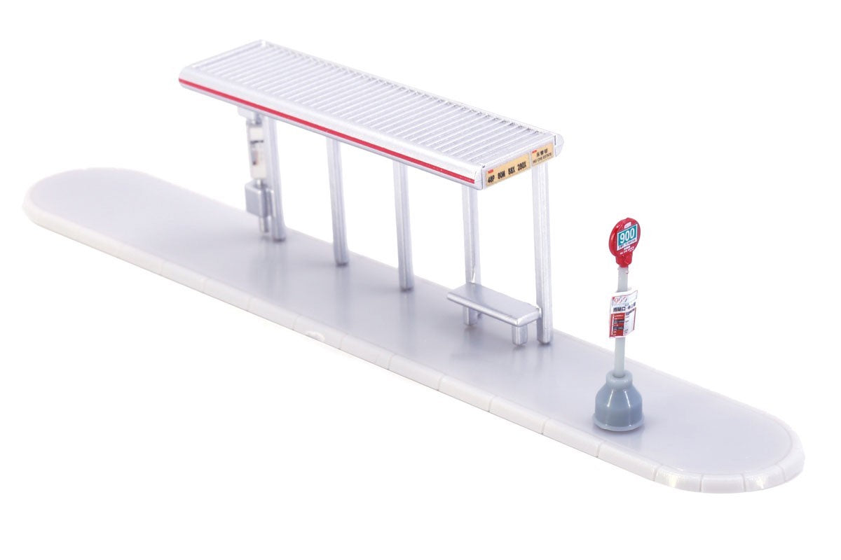 Tiny 1/110 Dioramas Bus Stop Shelter- KMB (Blind Box) (set of 12)