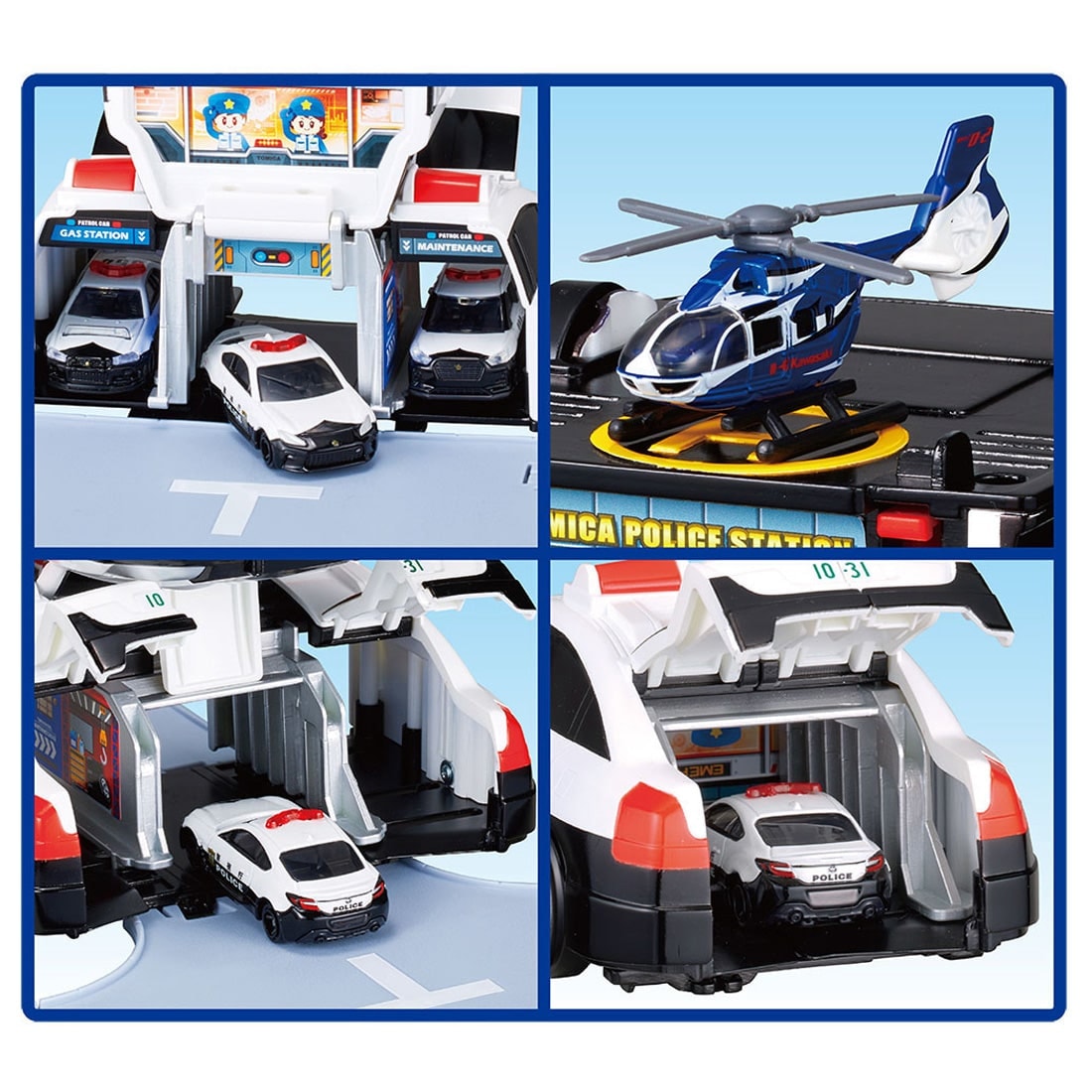 Takara Tomy World Tomica Vehicle Town Transforming Patrol Car (with Tomica Car)