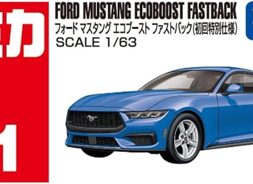 Load image into Gallery viewer, Takara Tomy Tomica Die-cast Car 1/63 No.91 Ford Mustang Ecoboost Fastback (1st)
