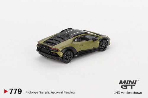 Load image into Gallery viewer, Mini GT #779 1/64 Lamborghini Huracan Sterrato Verde Gea Matt RHD
