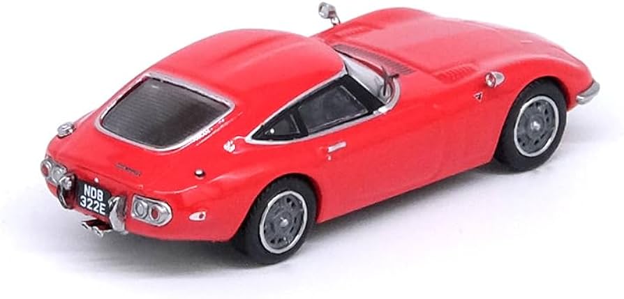 INNO64 1/64 Die-cast TOYOTA 2000GT Solar Red Model Car