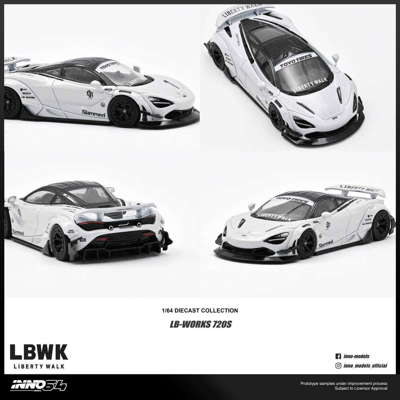 (Pre-order) INNO64 1/64 LIBERTY WALK 720S Diecast Model Car