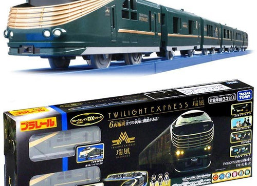 Load image into Gallery viewer, Takara Tomy Plarail Train Cruise Train DX Series Twilight Express Motorised Toy
