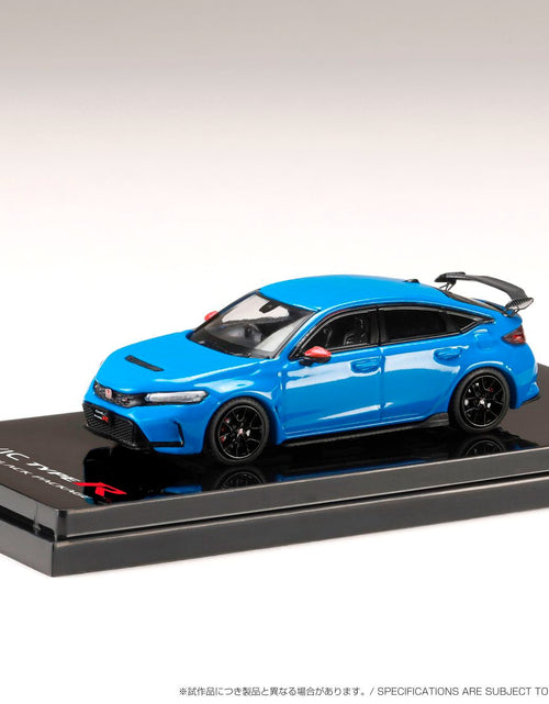 Load image into Gallery viewer, Hobby JAPAN 1/64 1/64 Honda CIVIC TYPE R (FL5) RACING BLACK Package BLUE Model
