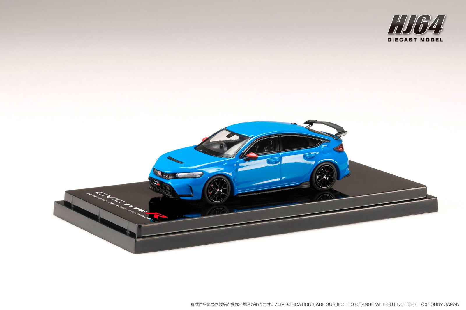 Hobby JAPAN 1/64 1/64 Honda CIVIC TYPE R (FL5) RACING BLACK Package BLUE Model