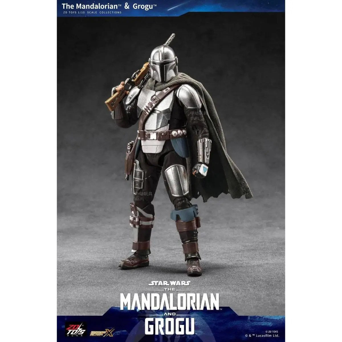 ZD Toys Star Wars Action Figures - The Mandalorian & Grugo Action Figure Set