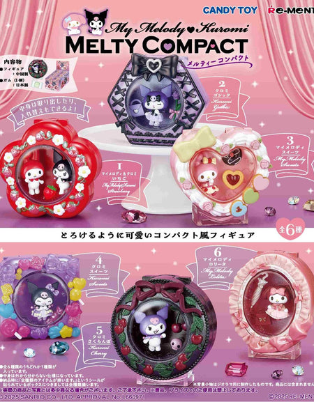 Re-ment MY MELODY Melty Compact Complete box set of 6