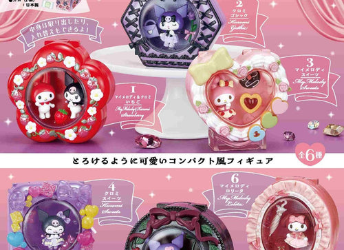 Load image into Gallery viewer, Re-ment MY MELODY Melty Compact Complete box set of 6
