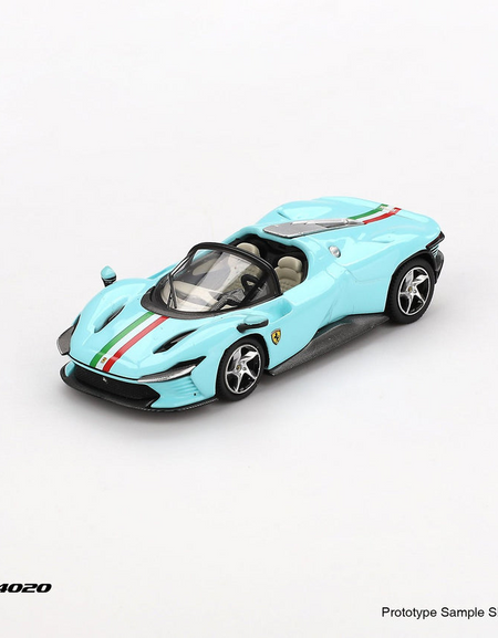 BBR 1/64 Ferrari Daytona SP3 Light Blue Diecast Model Car