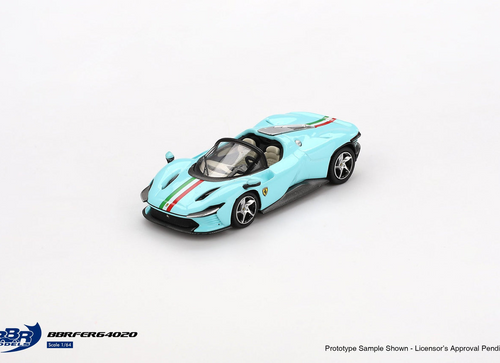 Load image into Gallery viewer, BBR 1/64 Ferrari Daytona SP3 Light Blue Diecast Model Car

