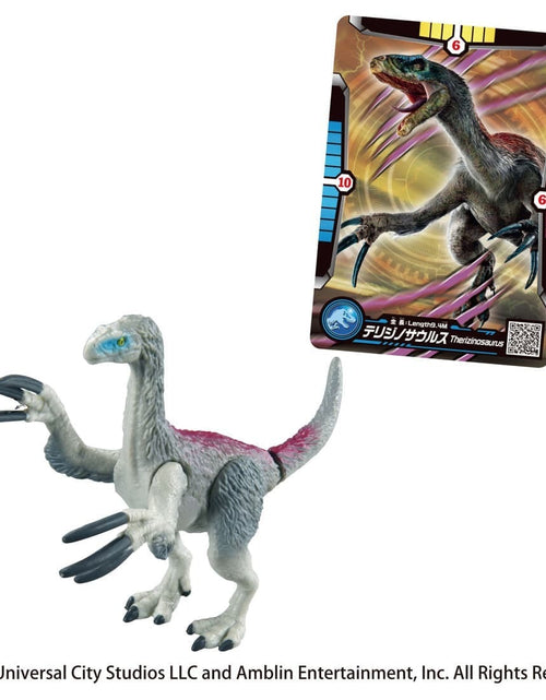 Load image into Gallery viewer, Takara Tomy ANIA Animal Jurassic World Therizinosaurus Figure with Battle Card
