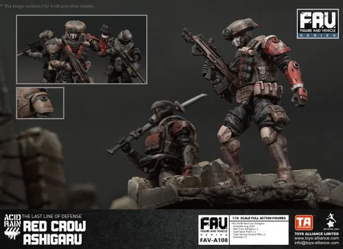 Load image into Gallery viewer, TOYS ALLIANCE x Acid Rain FAV-A108 Red Crow Ashigaru 1:18 Figure
