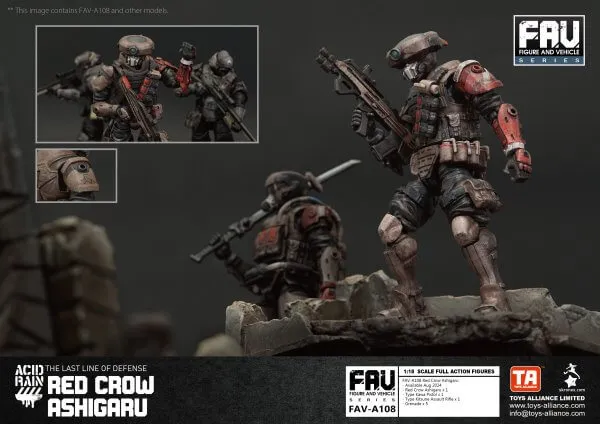 TOYS ALLIANCE x Acid Rain FAV-A108 Red Crow Ashigaru 1:18 Figure