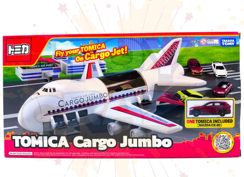 Load image into Gallery viewer, Takara Tomy Tomica World Cargo Jumbo Jet Airplane Vehicles with 1 car

