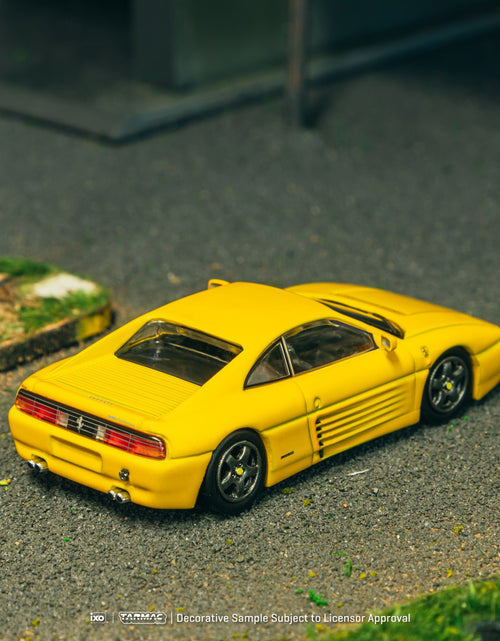 Load image into Gallery viewer, Tarmac Works 1/64 Ferrari 348 Challenge Yellow Diecast Model Car
