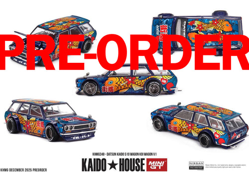 Load image into Gallery viewer, (Pre-order) Kaido House X Mini GT Datsun KAIDO 510 Wagon  Koi Wagon V1 #KHMG248
