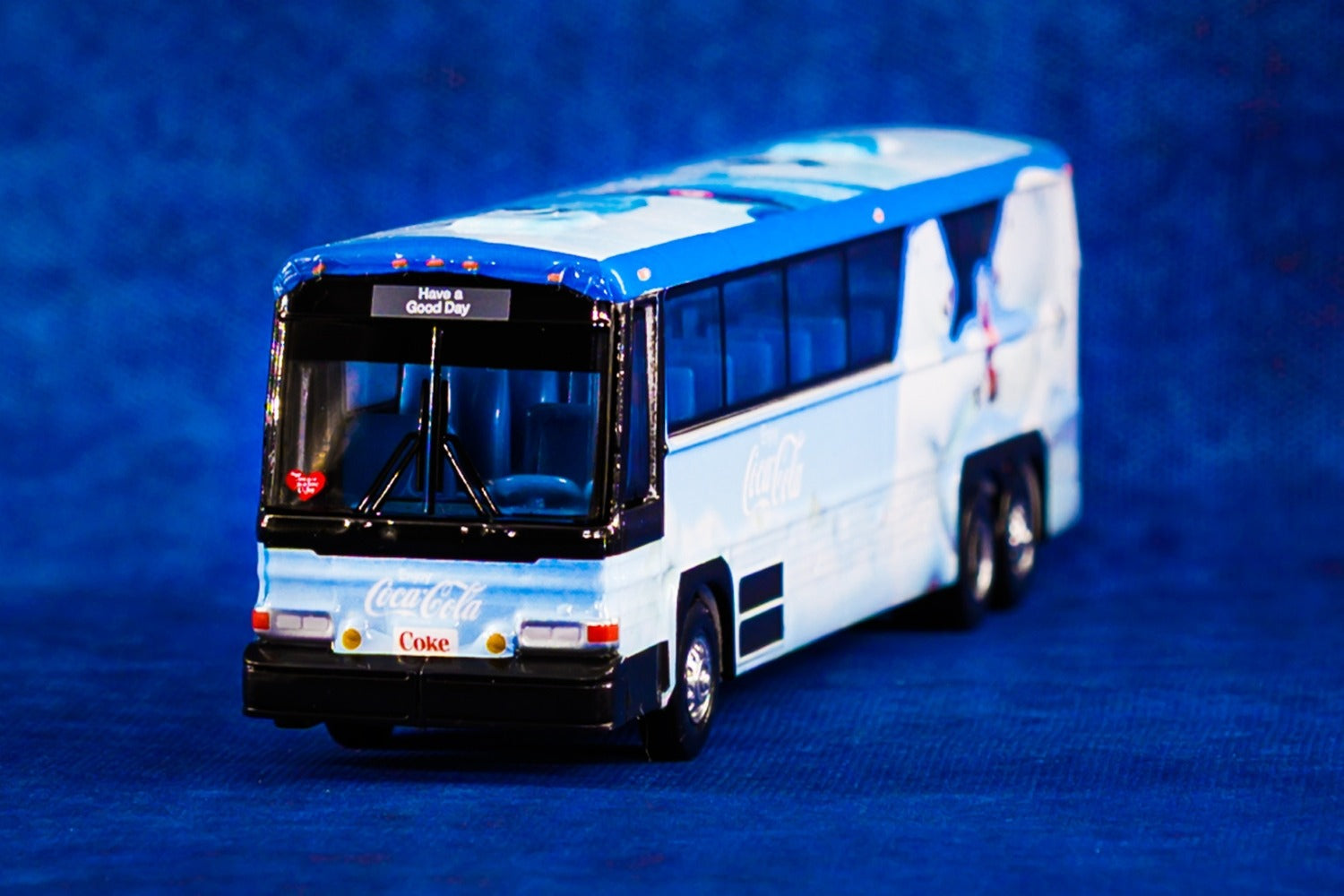 Tiny City Die-cast Model Car - 96A3 Single Deck Bus "COCA COLA Polar Bear"