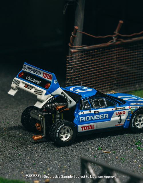 Load image into Gallery viewer, Tarmac Works 1/64 Lancia 037 Rally Ypres 24 Hours Rally 1983 Model

