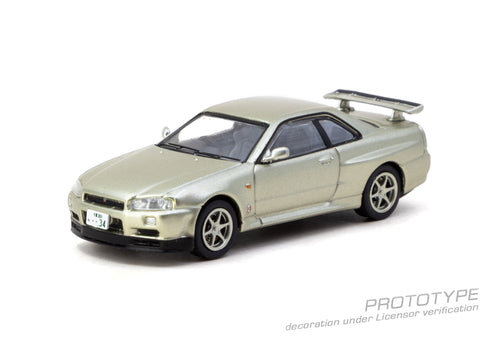 Load image into Gallery viewer, (Pre-order) Tarmac Works 1/64 Nissan Skyline GT-R R34 Millennium Jade JC64
